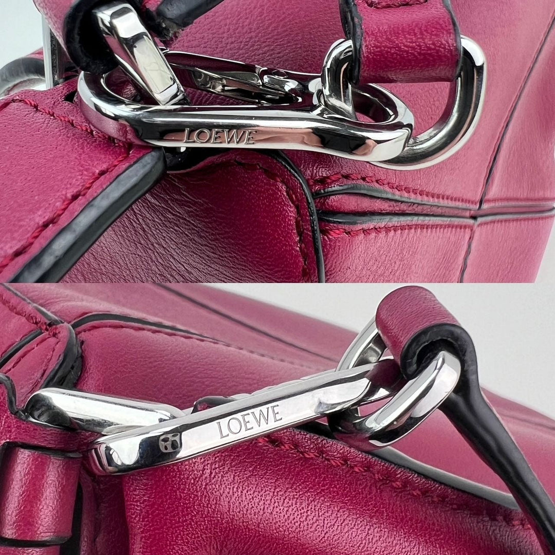 Loewe Mini Puzzle crimson calfskin crossbody bag – STORE 7994