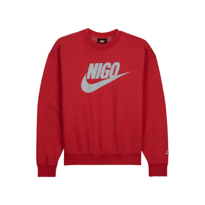 Nike x Nigo NRG Fleece Crew Sweatshirt Red