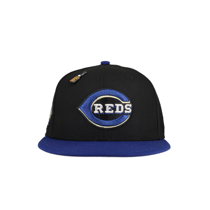 Cincinnati Reds New Years Collection Riverfront Stadium Patch 59Fifty Fitted Hat