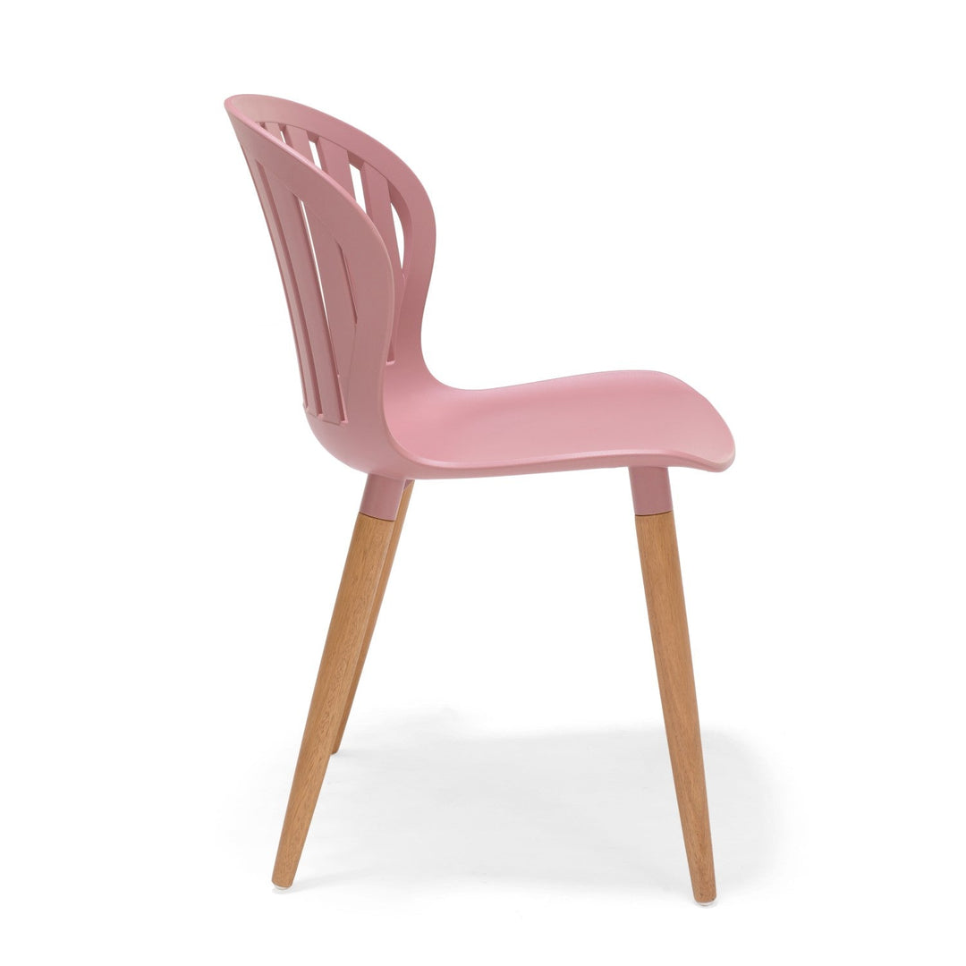 Nassau Side Chair in Peony Pink Social Plastic®- 2pc