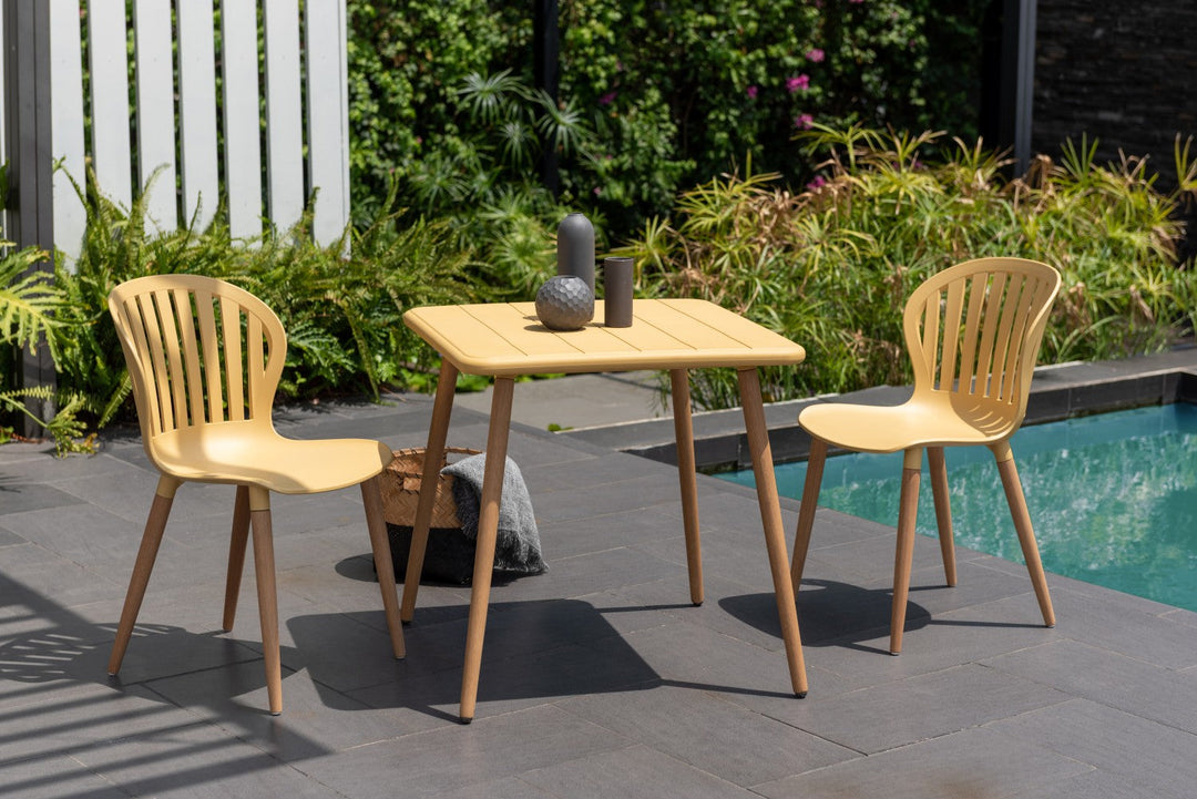 Nassau Side Chair in Honey Yellow Social Plastic® - 2pc