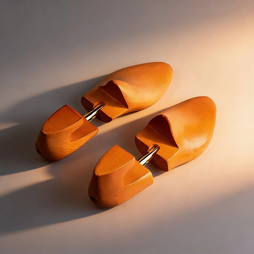 Rounded Shoe Tree with Metal Connecting Mechanism