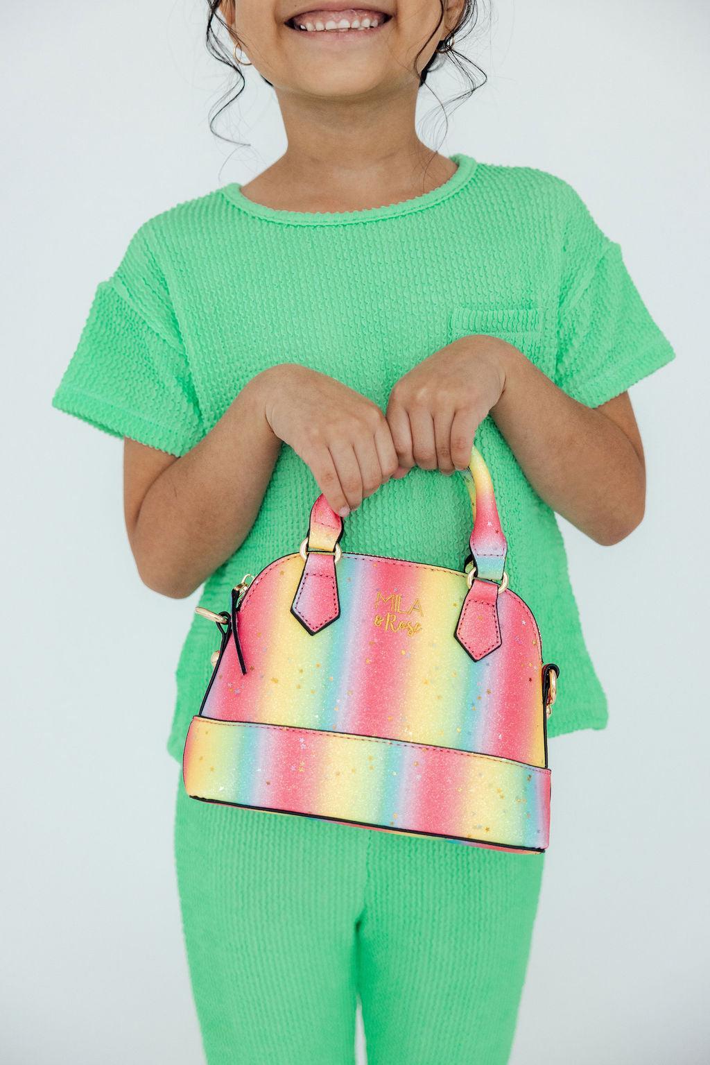 Neon Rainbow Glitter Girl&