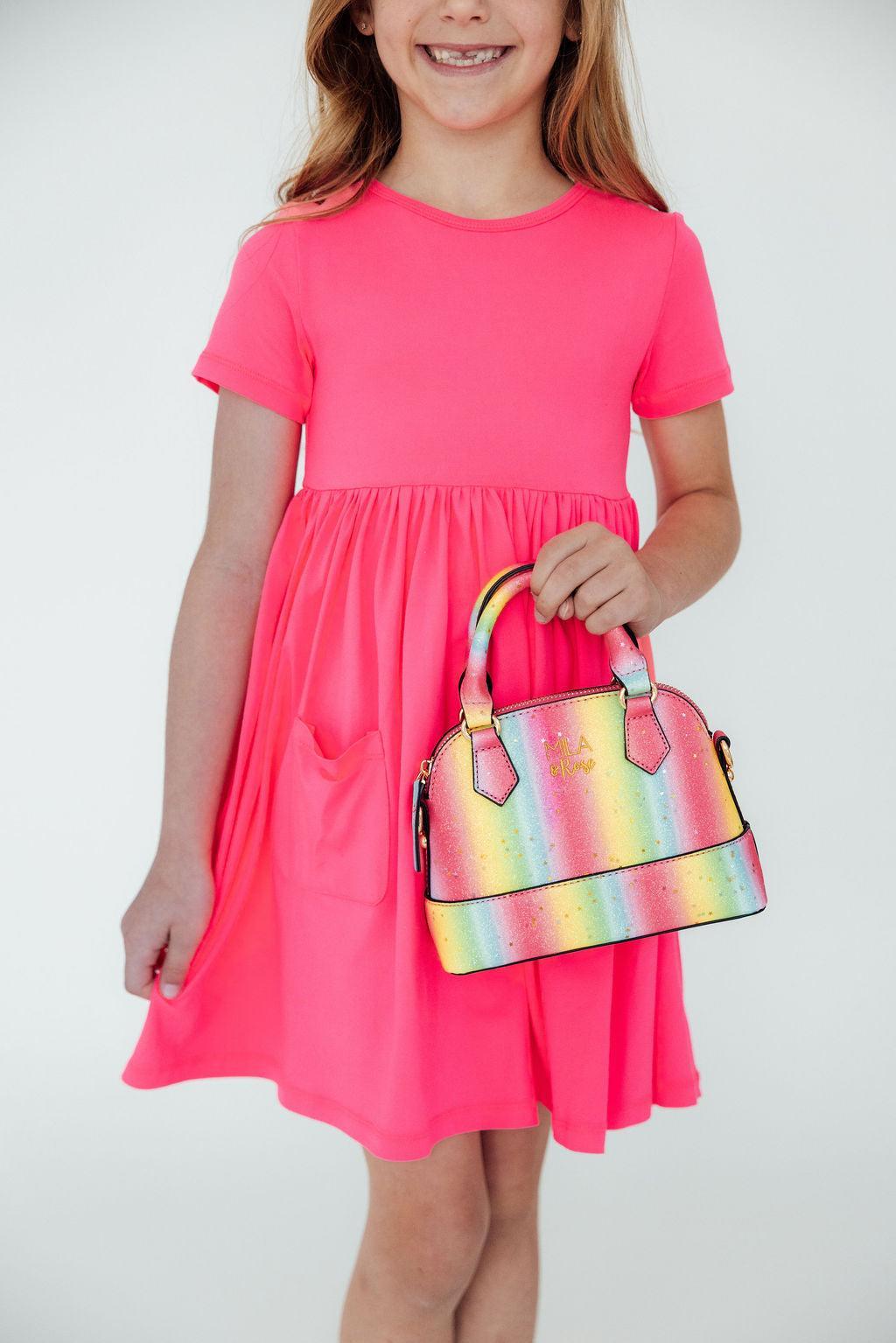 Neon Rainbow Glitter Girl&