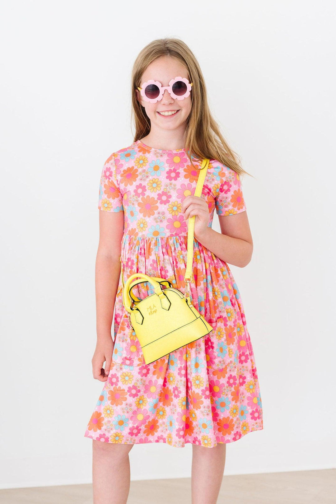 Neon Yellow Glitter Girl&