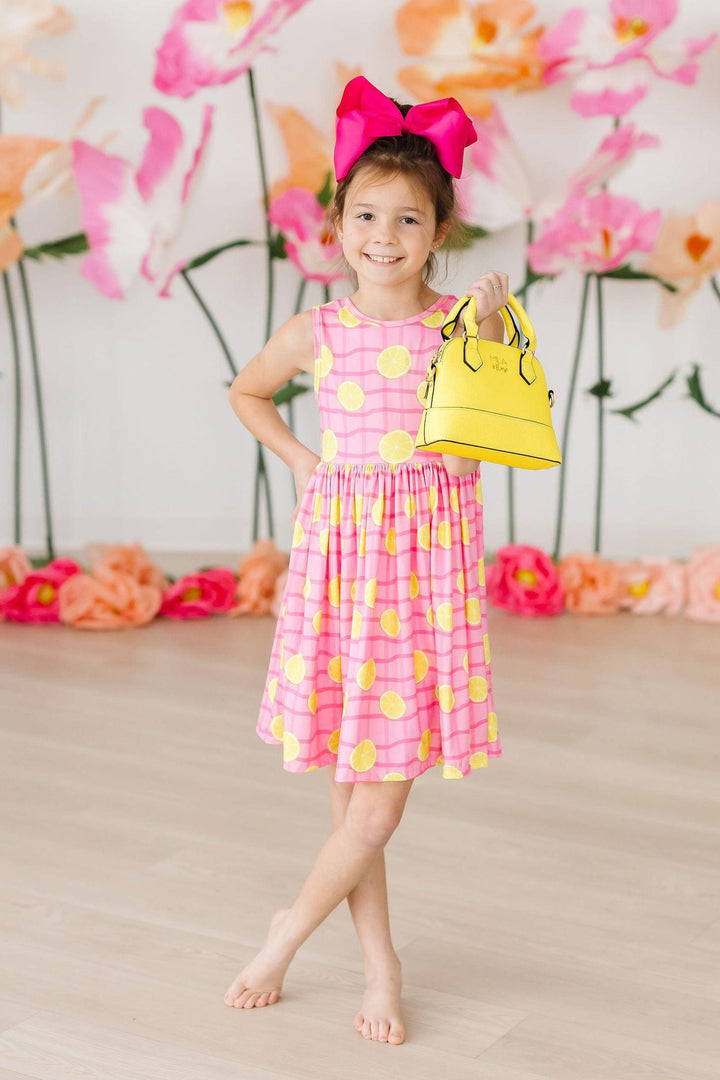 Neon Yellow Glitter Girl&