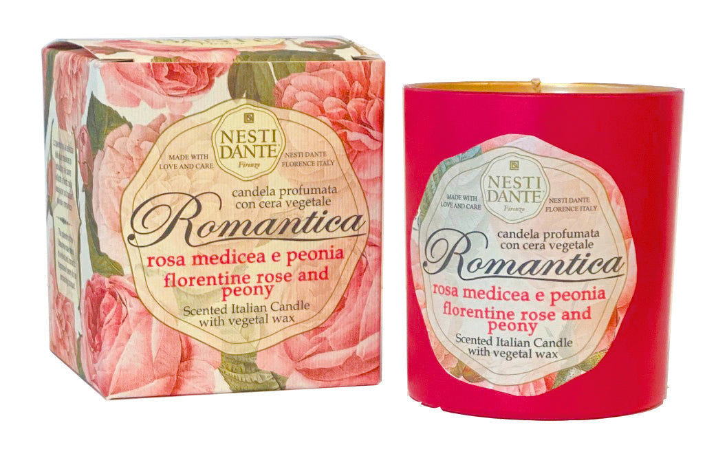 Nesti Dante Florentine Rose &amp; Peony Candle 160 gr