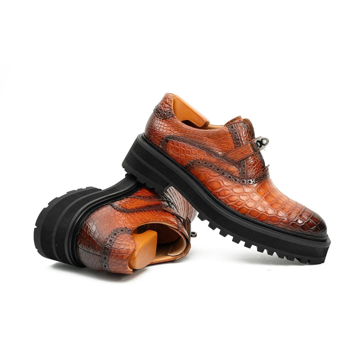 Nile Crocodile Leather Loafers Shoes