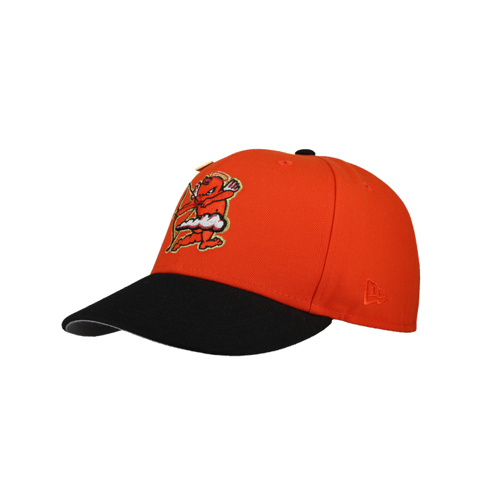 Inland Empire Cherubs California League Orange Metallic 59Fifty Fitted Hat
