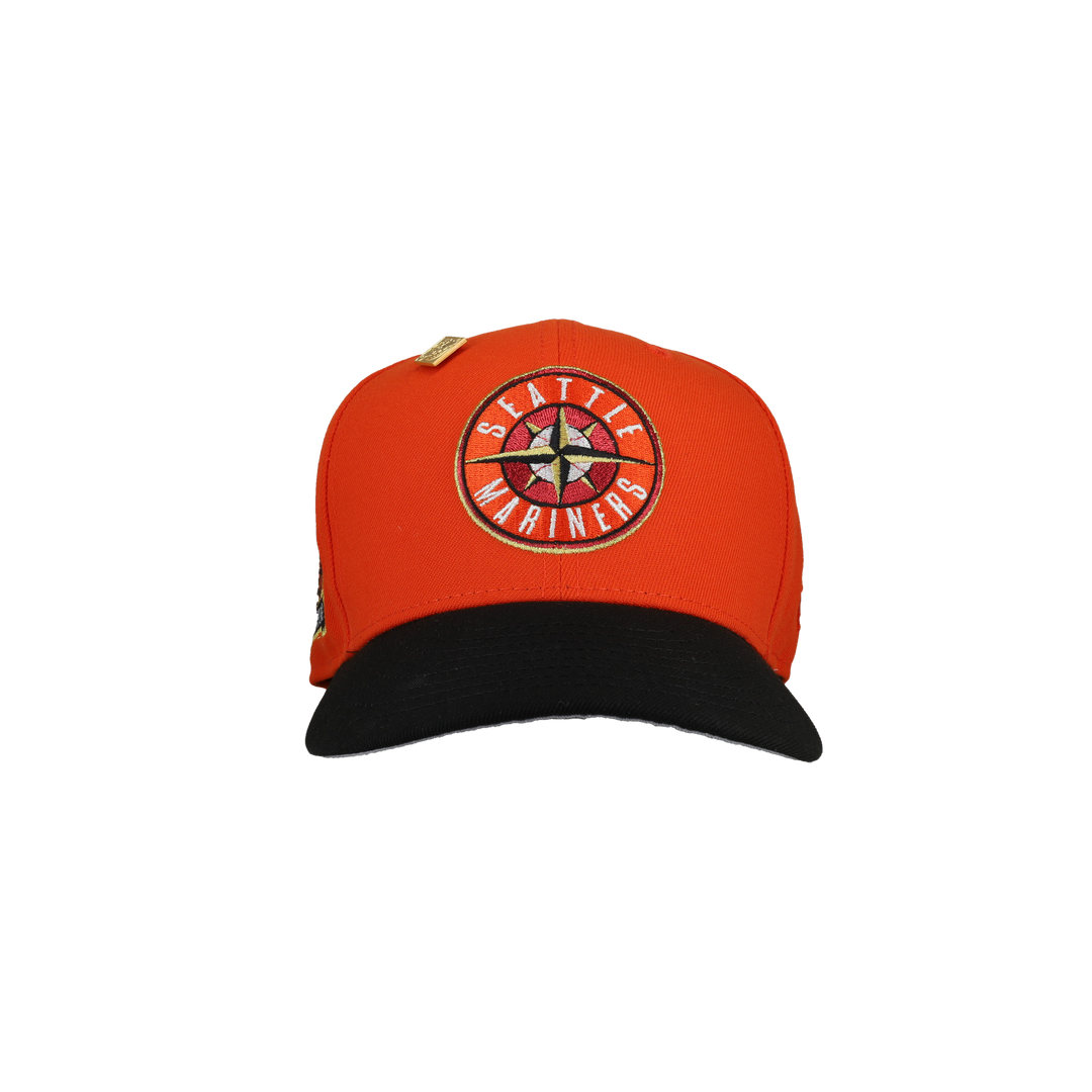 Seattle Mariners 20th Anniversary Orange Metallic 59Fifty Fitted Hat