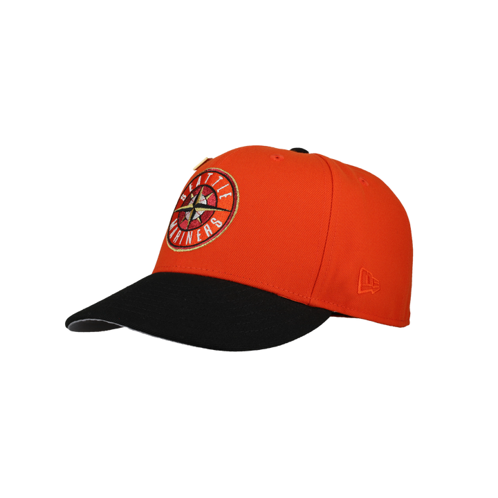 Seattle Mariners 20th Anniversary Orange Metallic 59Fifty Fitted Hat