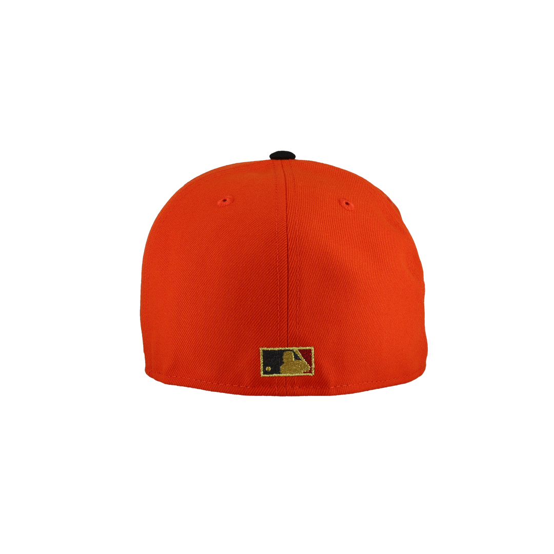 Seattle Mariners 20th Anniversary Orange Metallic 59Fifty Fitted Hat