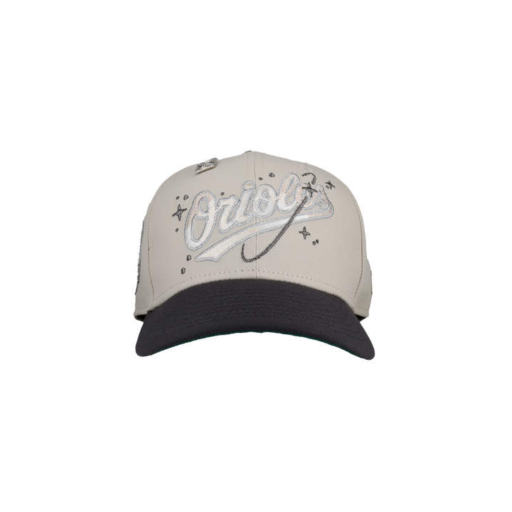Baltimore Orioles 30th Anniversary Stone Metallic 59Fifty Fitted Hat
