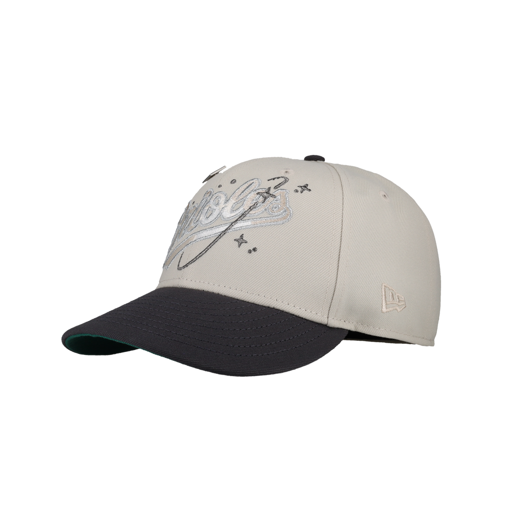 Baltimore Orioles 30th Anniversary Stone Metallic 59Fifty Fitted Hat