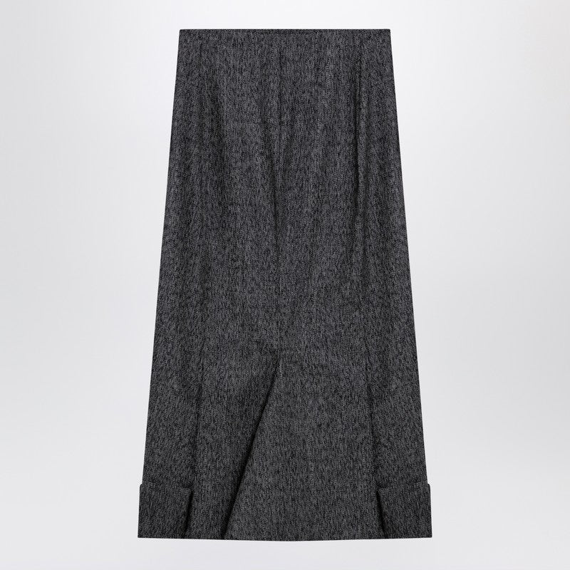 Prada Midi Skirt In Mouliné Women