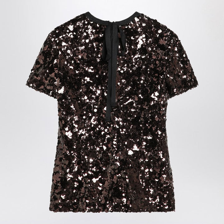 Prada Plum-Coloured Sequin Top Women