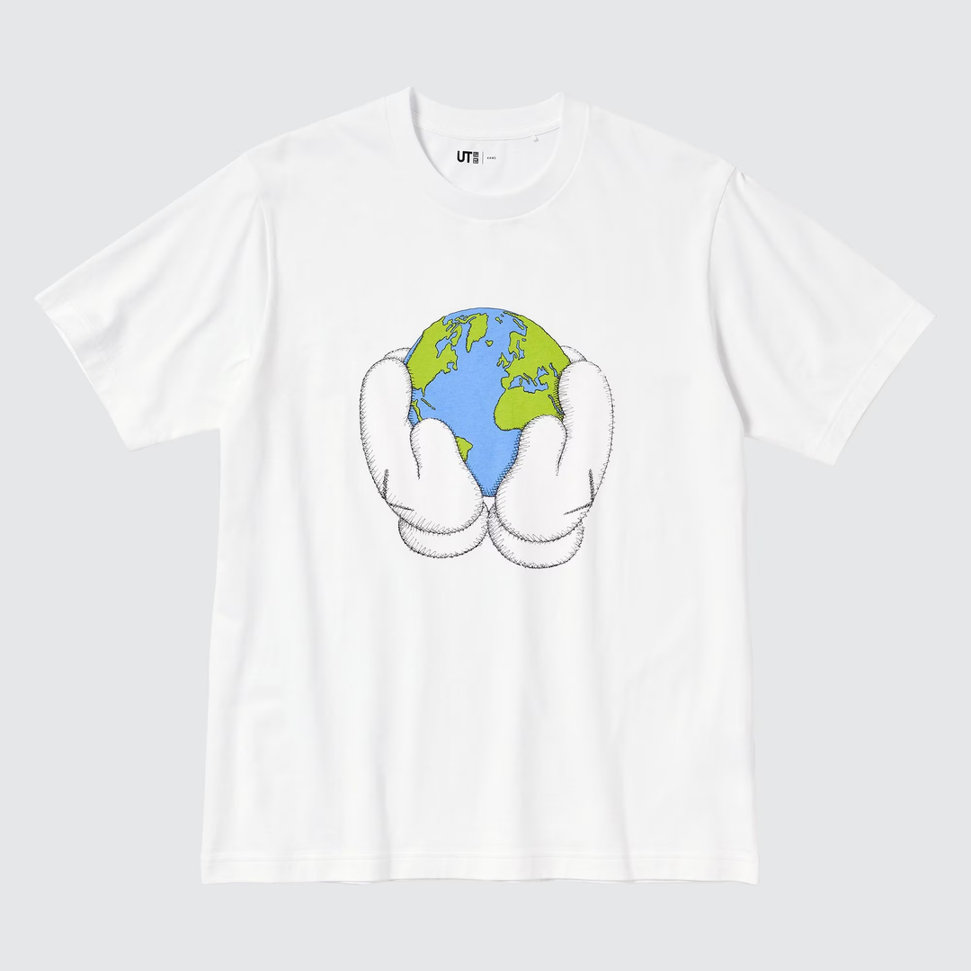 PEACE FOR ALL Short-Sleeve Graphic T-Shirt (Kaws)