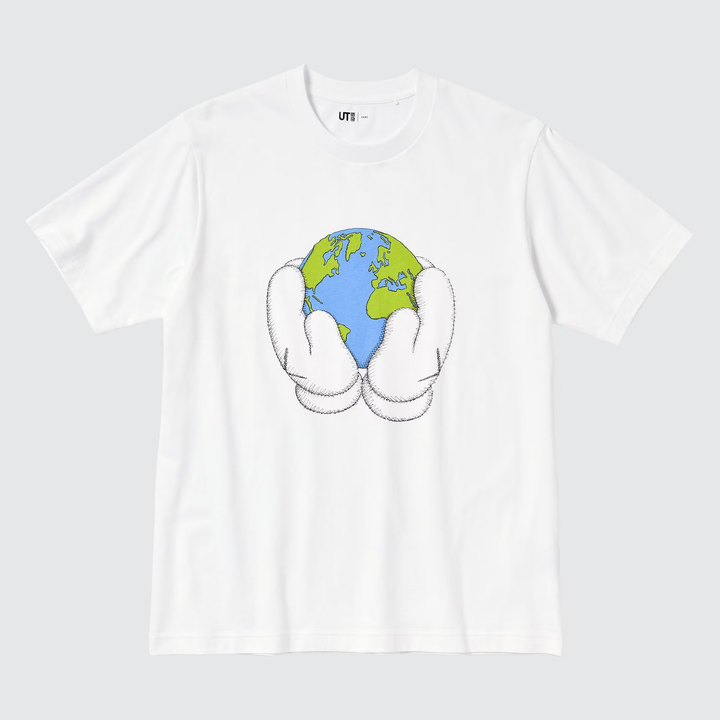 PEACE FOR ALL Short-Sleeve Graphic T-Shirt (Kaws)