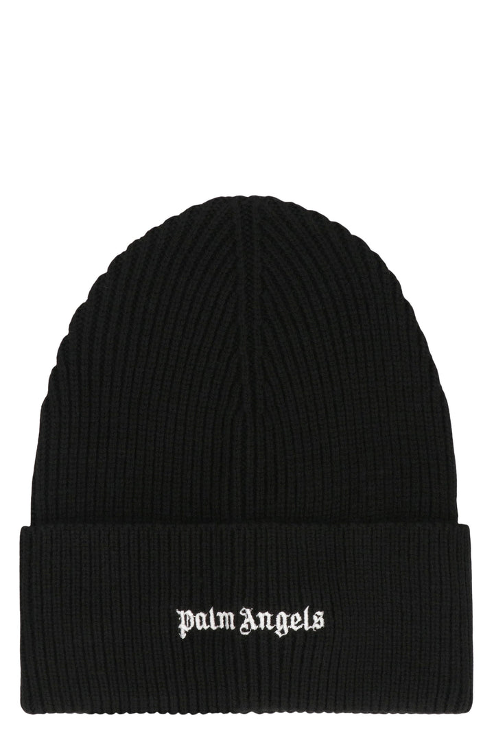 PALM ANGELS Knit Cap with Logo - Men&