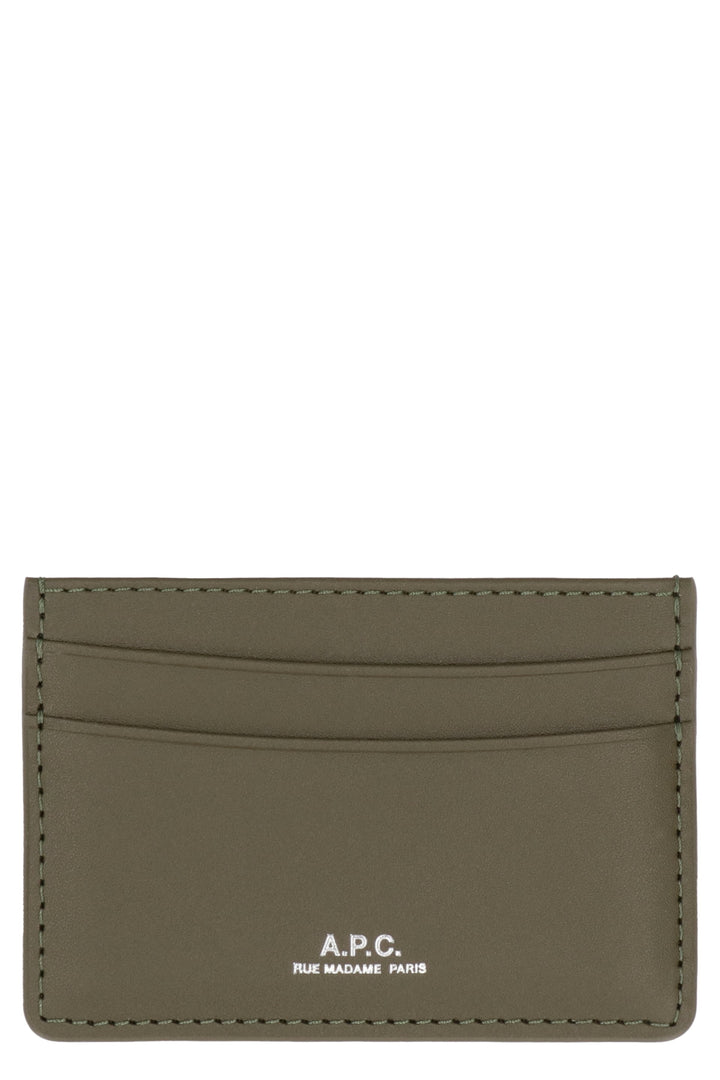 A.P.C. Mini Leather Card Holder with Four Slots