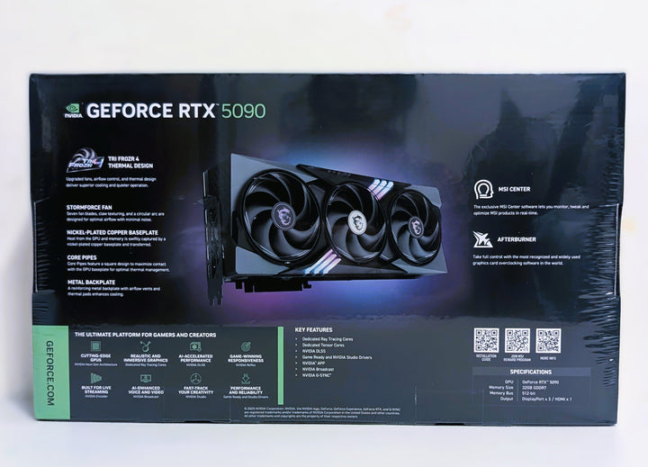 MSI Nvidia GeForce RTX 5090 GAMING TRIO OC 32G Graphics Card