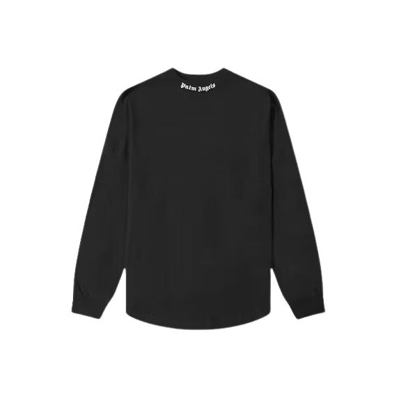 Palm Angels Logo Mock Neck Longsleeve T-Shirt Black/White