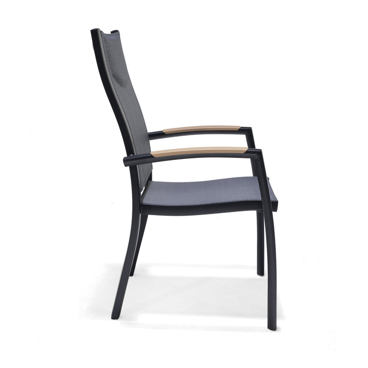 Panama Dark Stacking Armchair - 2pc