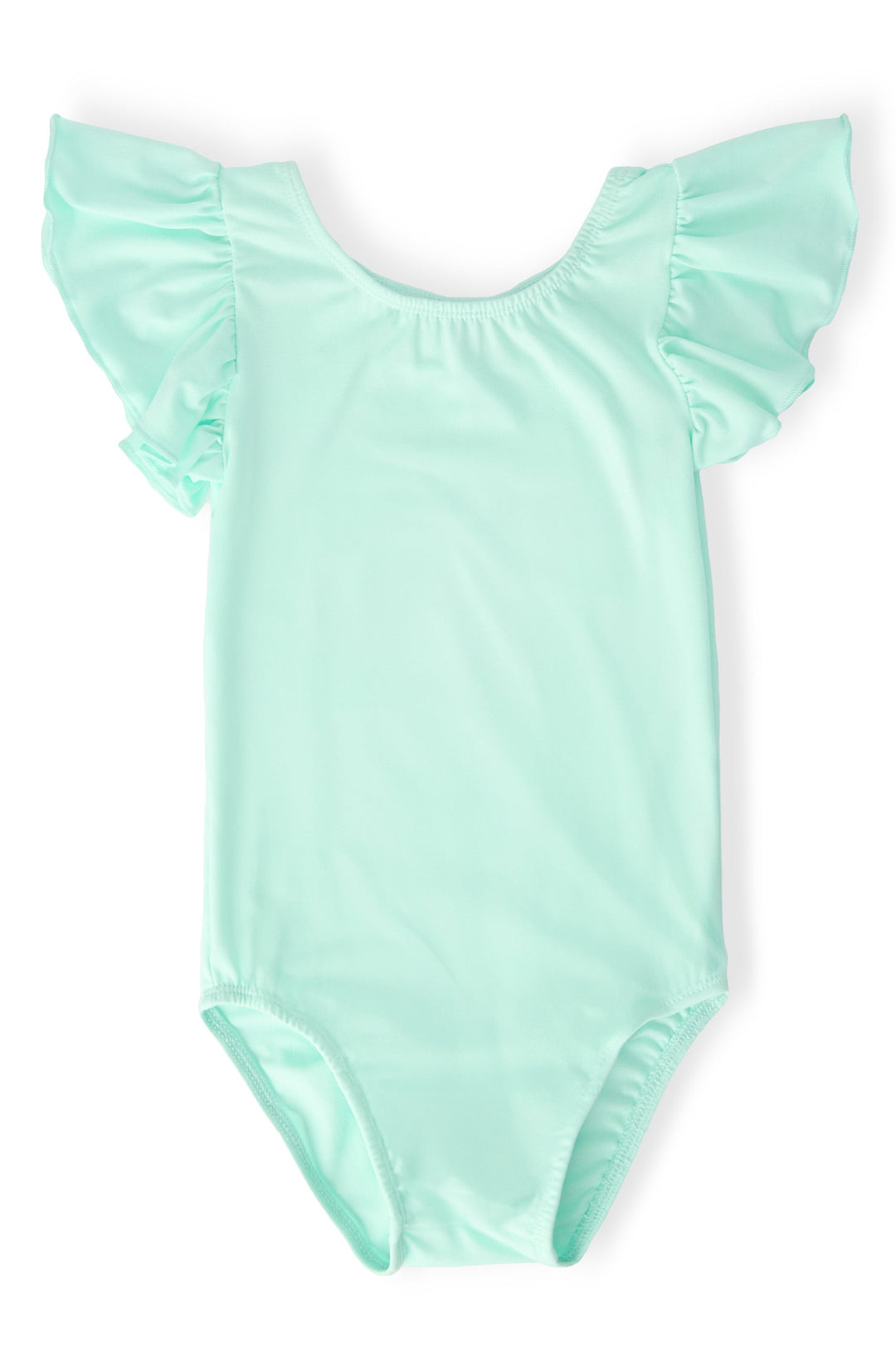 Pastel Green S/S Flutter Sleeve Leotard