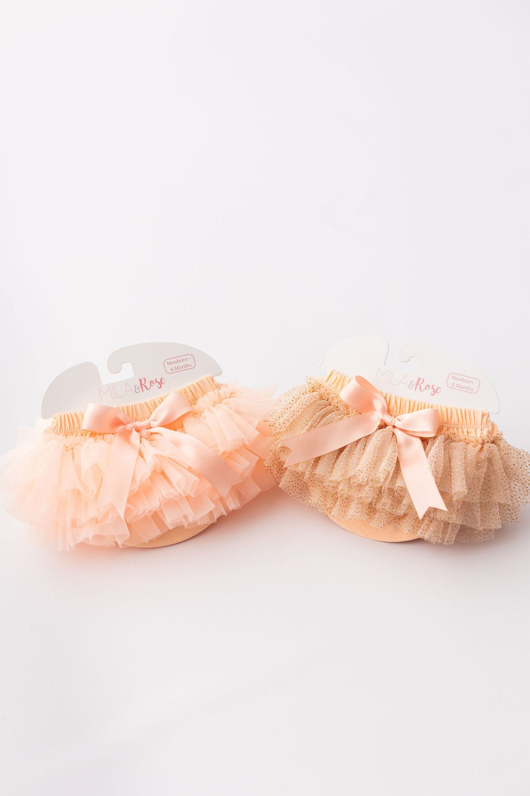 Peach &amp; Gold Glitter Tutu Bloomer