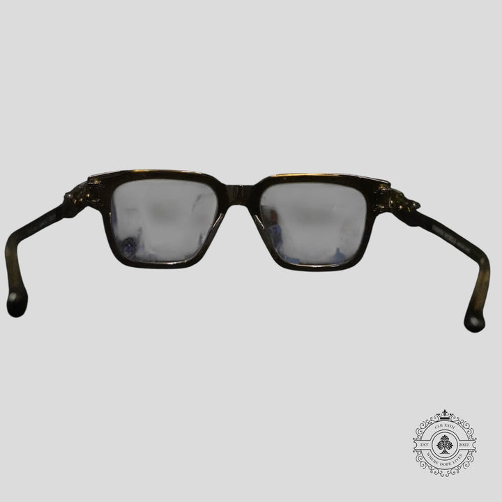 Chrome Hearts Bulge Glasses in Olive/Silver