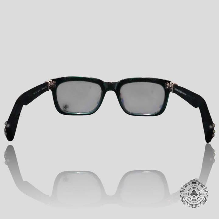Chrome Hearts "See You In Tea" Sunglasses in Marine Green/Silver