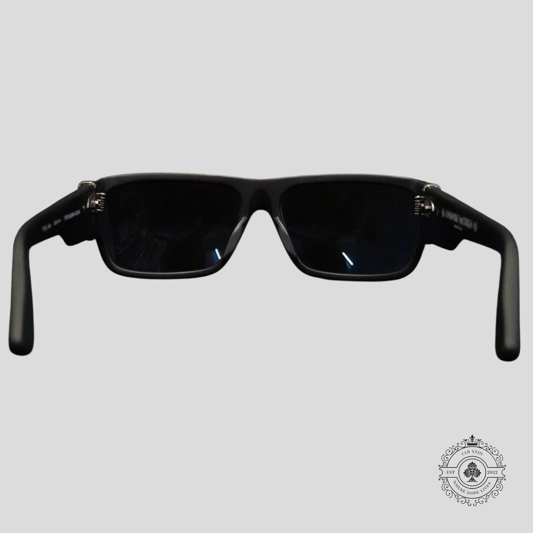 Chrome Hearts Yer Bjorn Again Glasses in Matte Black/Silver