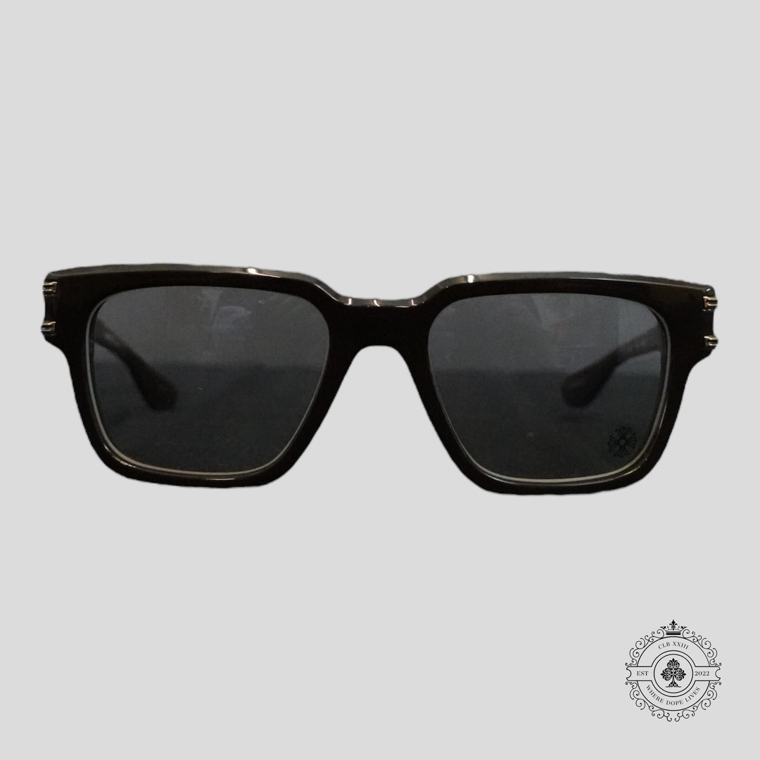 Chrome Hearts Bulge Glasses in Brown/Gold