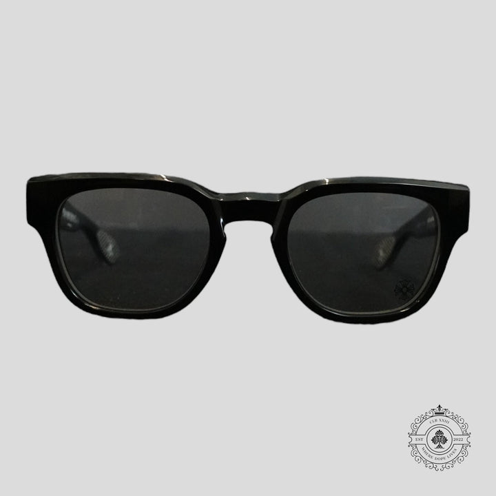Chrome Hearts Diamond Embellished Cuntvoluted Glasses in Black/Silver