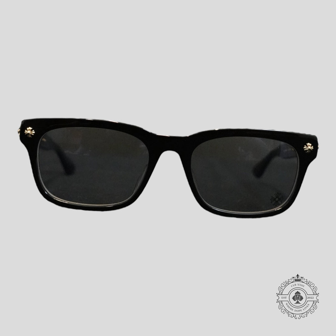 Chrome Hearts Vagilante Glasses in Black/Gold