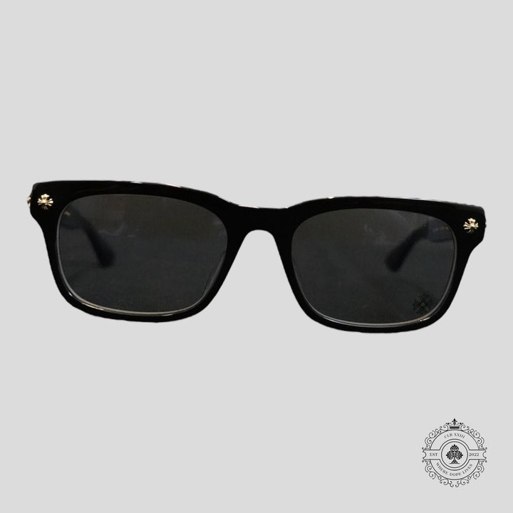 Chrome Hearts Vagilante Glasses in Black/Gold