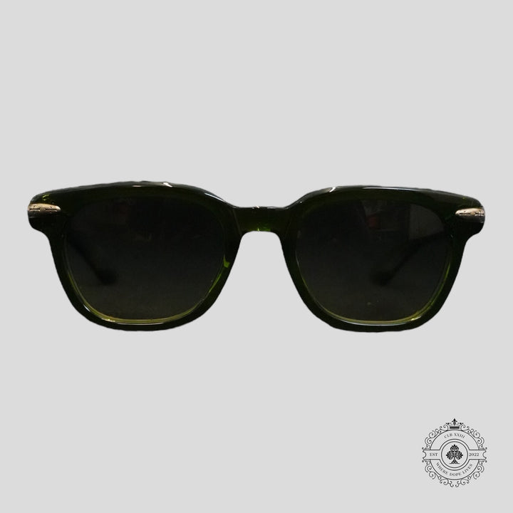 Chrome Hearts Drippin Glasses in Green/Silver