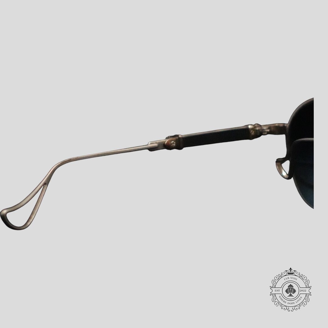 Chrome Hearts Full Metal Chicken Glasses in Zebra/Silver
