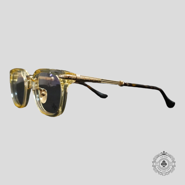 Chrome Hearts Titanasluvr Glasses in Tortoise Shell/Gold