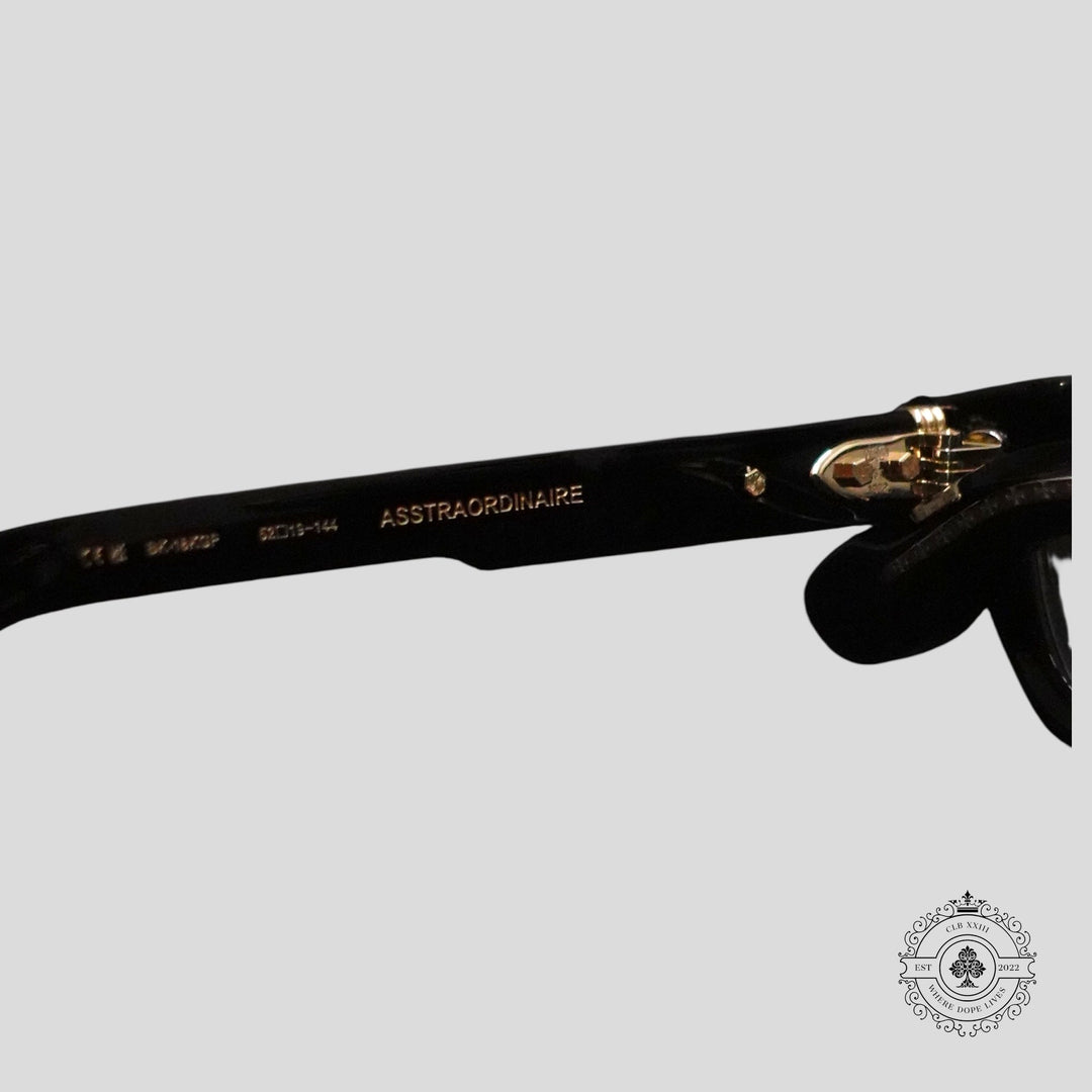 Chrome Hearts Asstraordinaire Glasses in Black/Gold