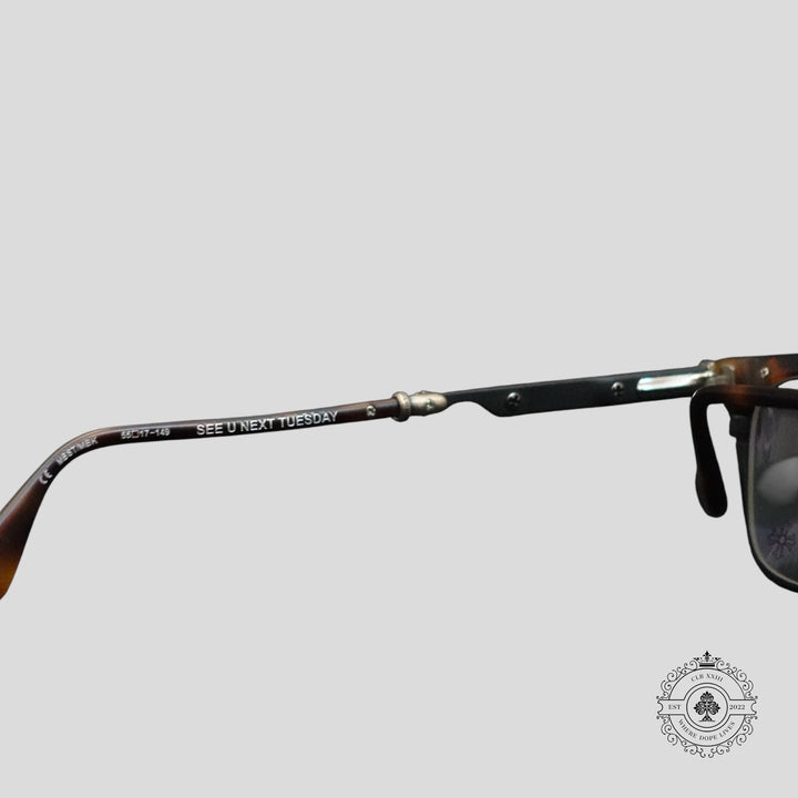 Chrome Hearts See U Next Tuesday Glasses in Tortoise Shell/Silver