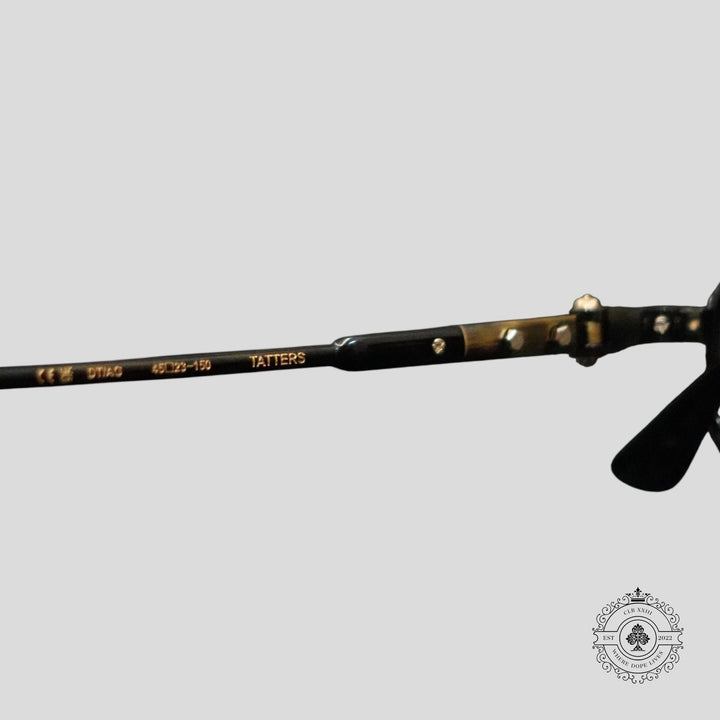 Chrome Hearts Tatters Glasses in Tortoise Shell/Gold
