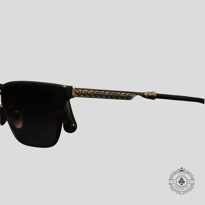Chrome Hearts See U Next Tuesday Glasses in Black/Silver