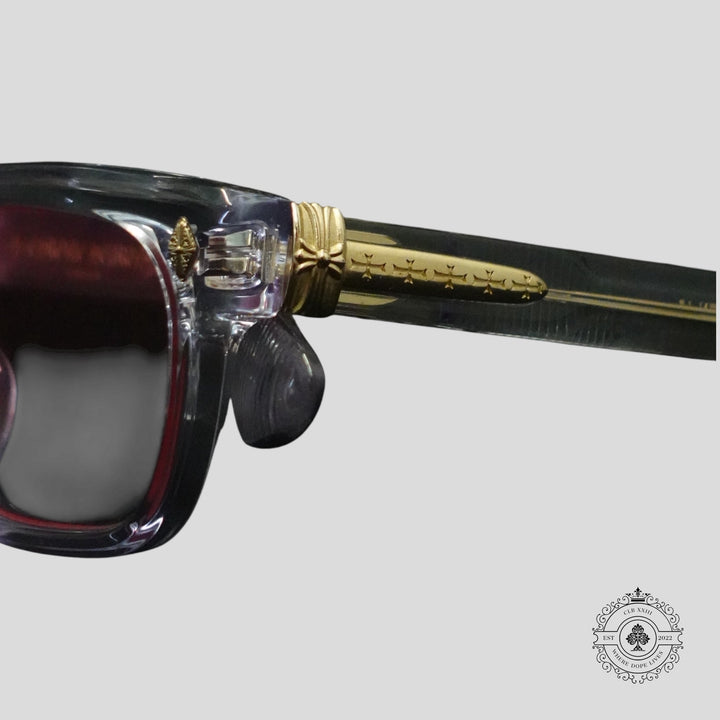 Chrome Hearts Pen 15 Glasses in Clear/Gold