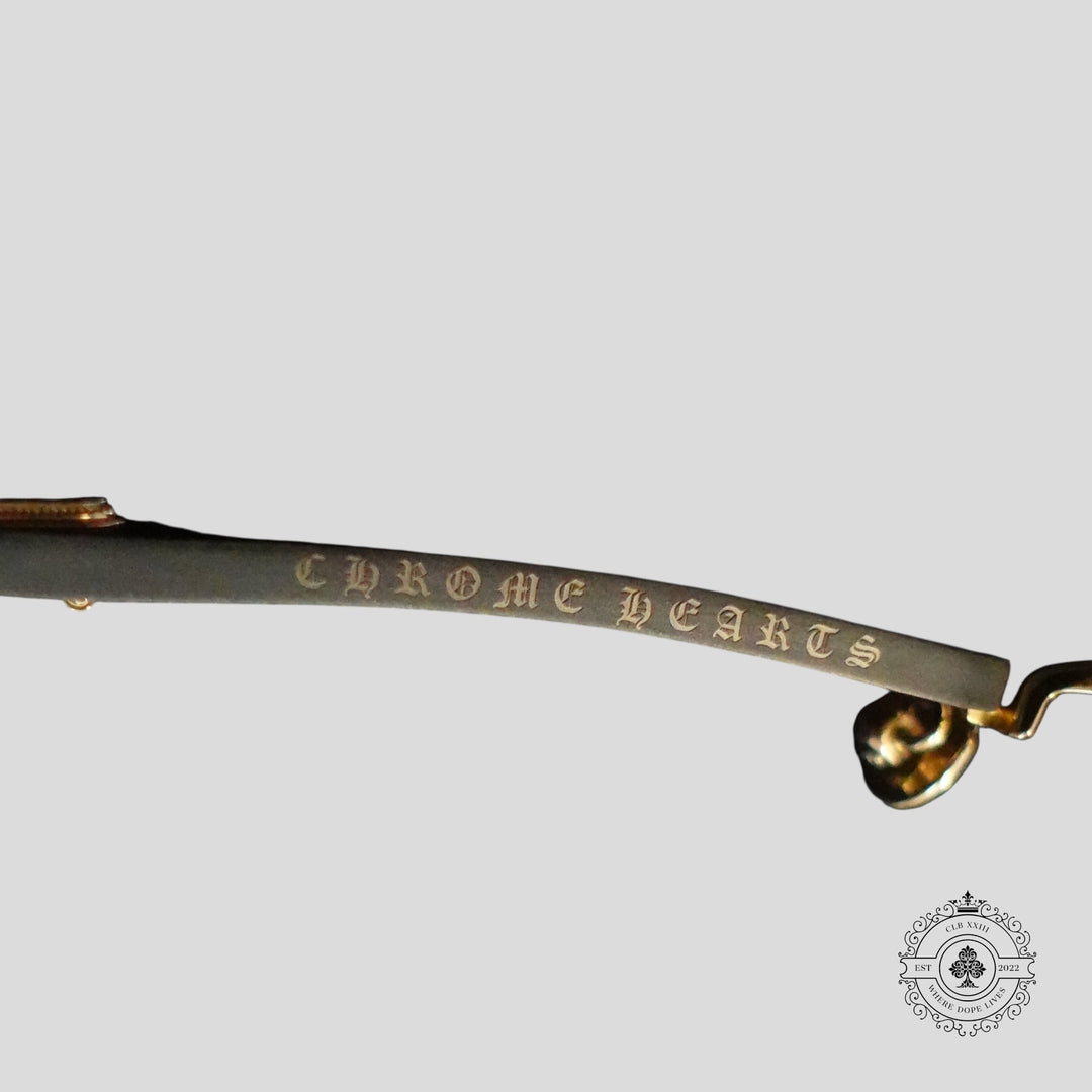 Chrome Hearts Muffbuffin' Glasses in Gold