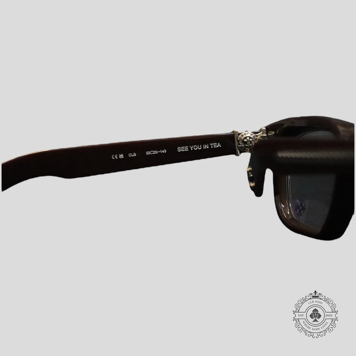Chrome Hearts See You In Tea Sunglasses in Brown/Silver