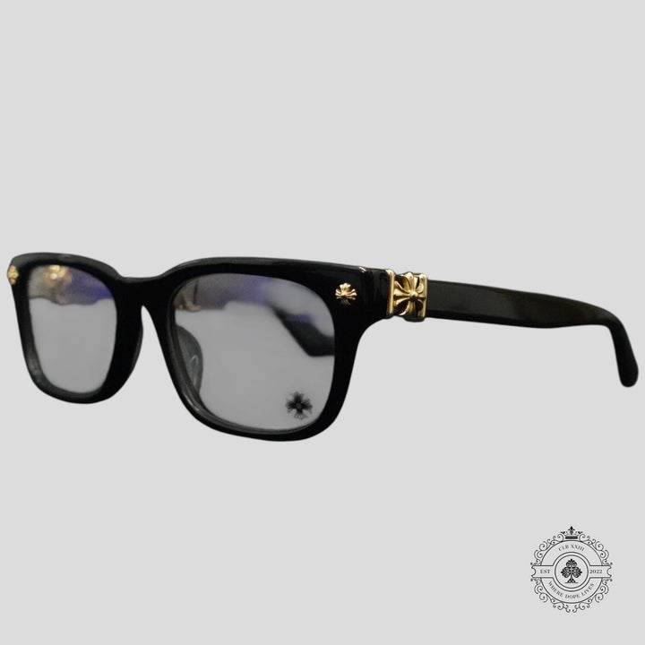 Chrome Hearts Vagilante Sunglasses in Black/Gold
