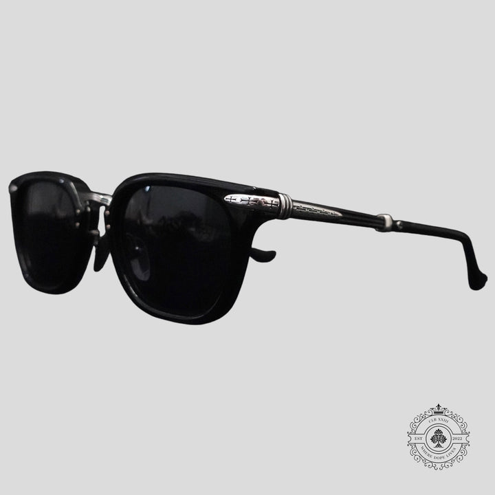 Chrome Hearts Titanasluvr Glasses in Black/Silver