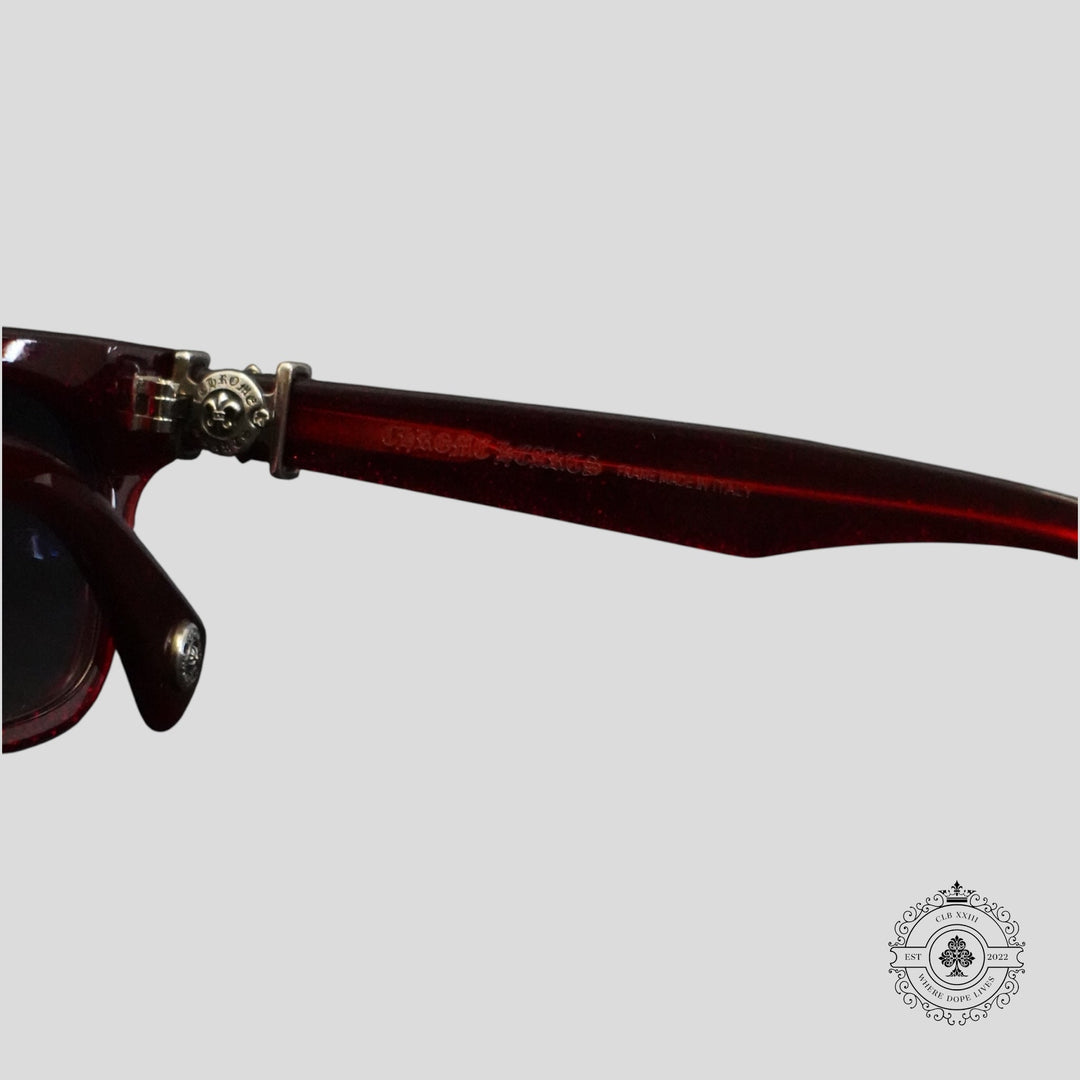 Chrome Hearts Gittin Any? Glasses in Red/Silver