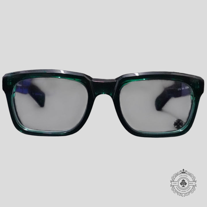 Chrome Hearts "See You In Tea" Sunglasses in Marine Green/Silver
